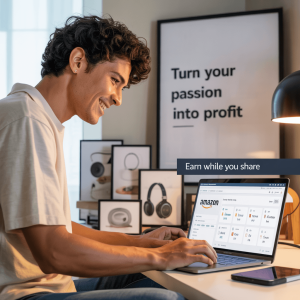 Advertisement showcasing Amazon Affiliate Marketing.
