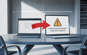 Never make double account with same device or network